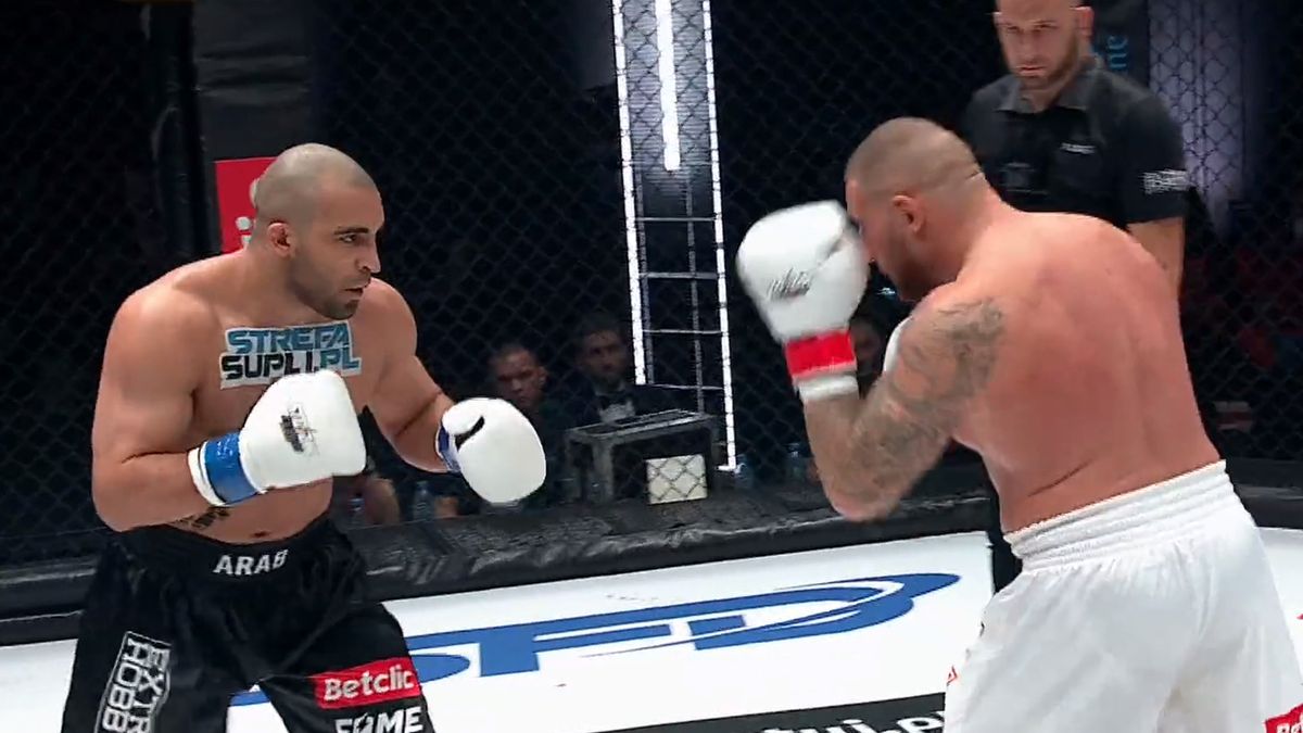 Zdjęcie okładkowe artykułu: Materiały prasowe / Fame MMA / "Kizo" w walce z "Arabem"
