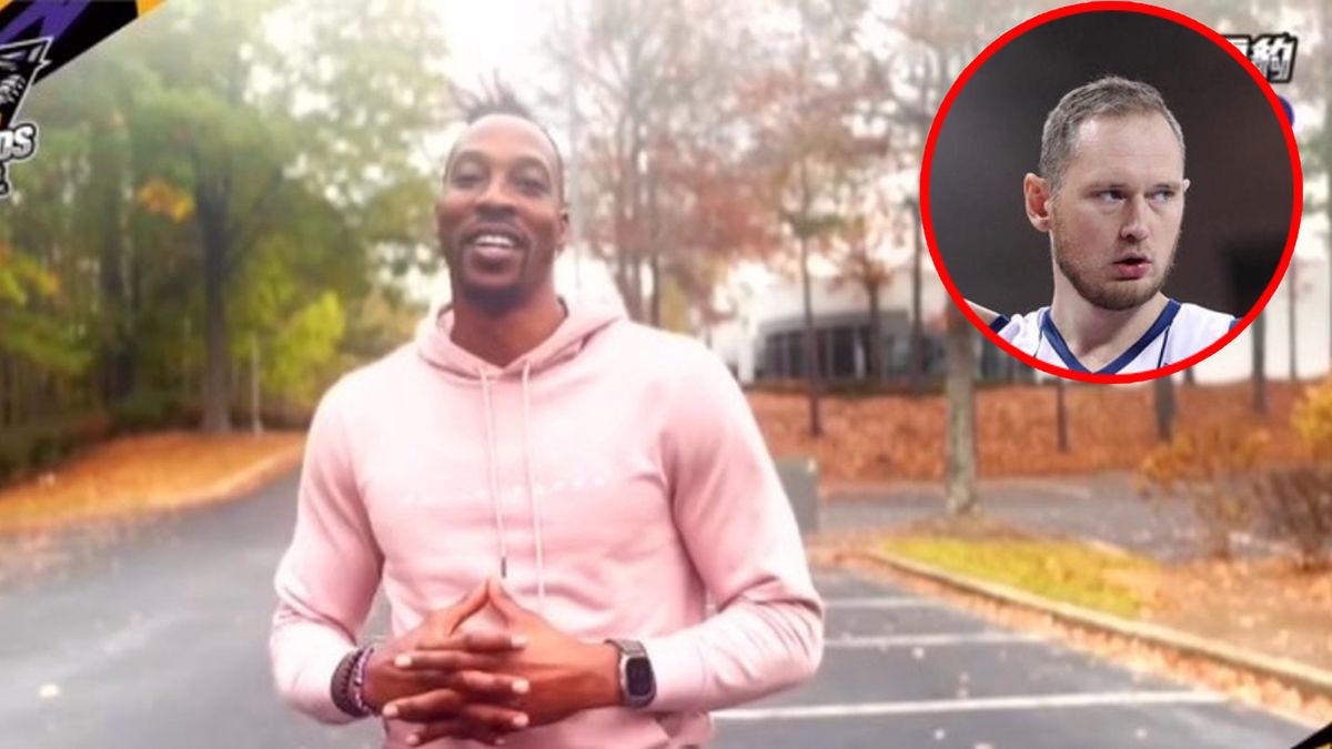 Materiały prasowe / Na zdjęciu: Dwight Howard i Adam Łapeta (w kółeczku)