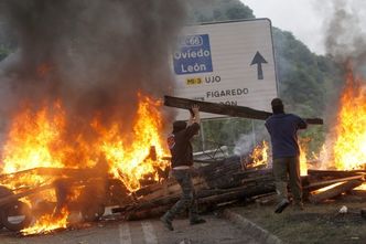 Starcia w Madrycie podczas protestu górników
