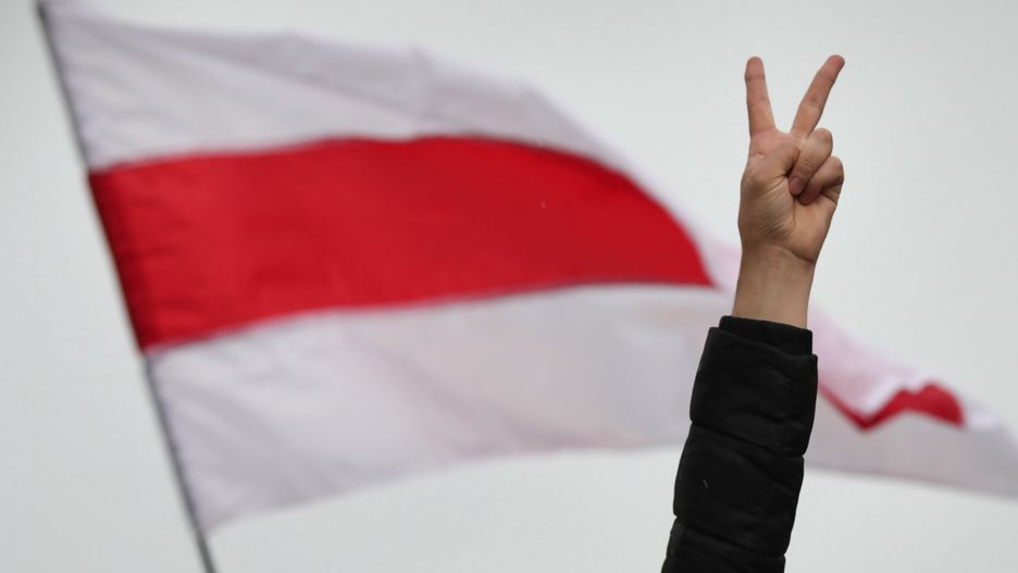 Warszawa. Marsz solidarności z Białorusinami