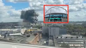 Ogromny pożar w pobliżu Wembley. Komunikacyjny chaos tuż przed głośną galą