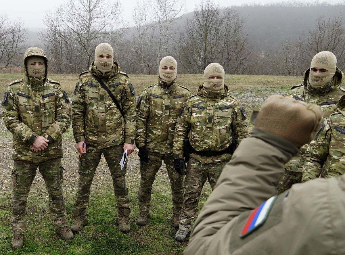 Żołnierze rosyjskiego specnazu na szkoleniu