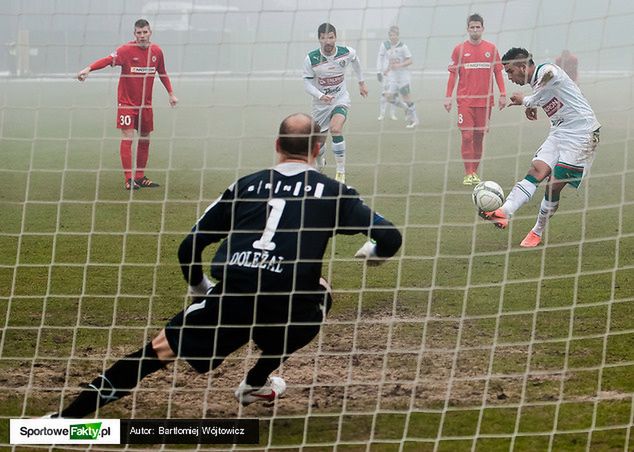 Cristian Diaz, najskuteczniejszy piłkarz Śląska w zimowym okresie przygotowawczym, większość goli strzelił z rzutów karnych