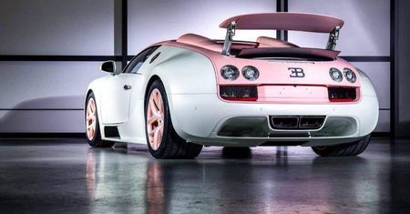 Różowe Bugatti Veyron w prezencie dla dziewczyny