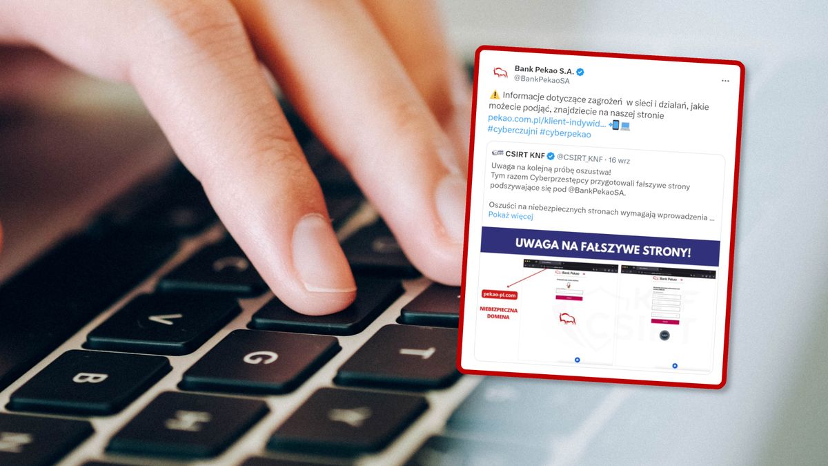 Uwaga na fałszywe strony Pekao
