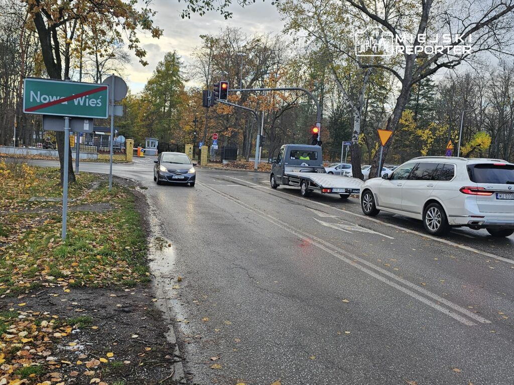 Nowa Wieś: DW719 do przebudowy sygnalizacja, lewoskręt i nowy ciąg pieszo-rowerowy