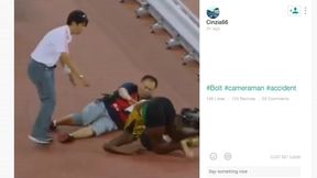 Usain Bolt "znokautowany" przez kamerzystę