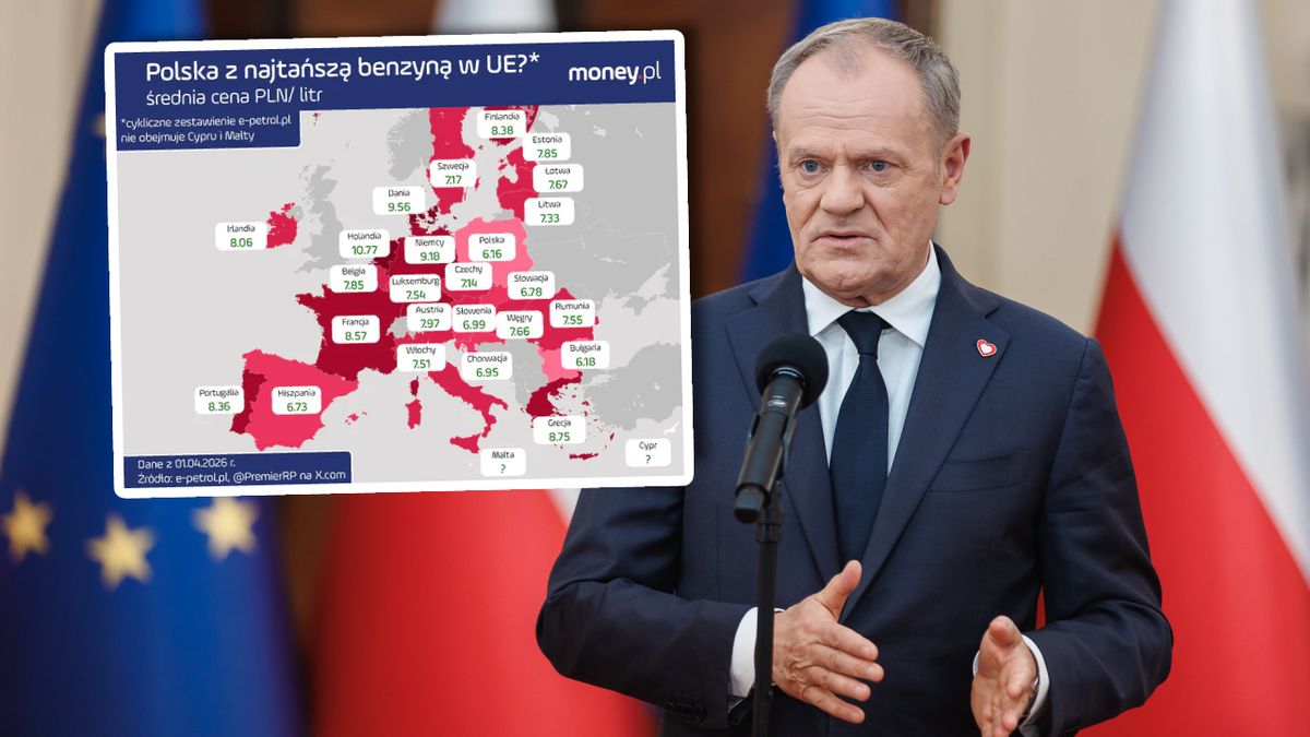 Premier powołuje się na ranking średnich cen paliw w UE, który n