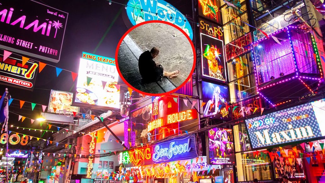 Na nagraniu widać mężczyznę, który porzucił torbę