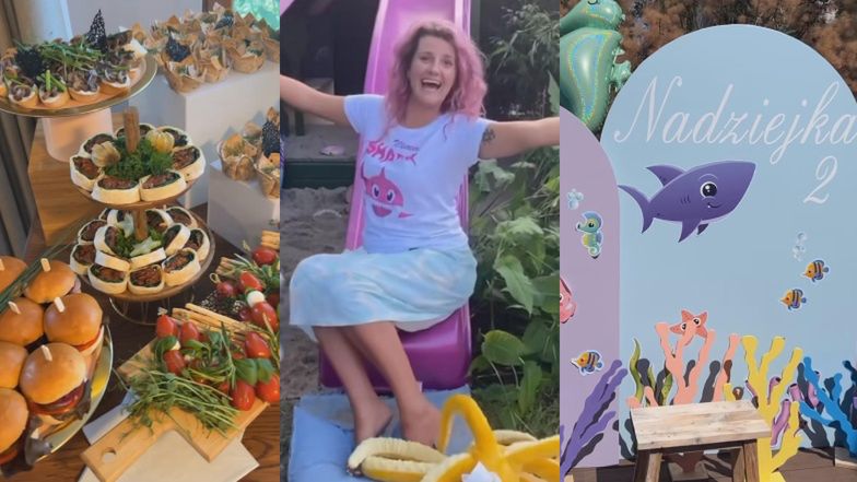 Zofia Zborowska z RÓŻOWYMI WŁOSAMI relacjonuje DRUGIE urodziny córki