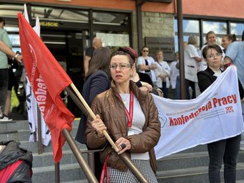 Strajk ostrzegawczy w szpitalu w Bełchatowie. Pracownicy niemedyczni domagają się podwyżek