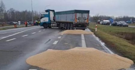 Gorąco w Dorohusku. Zboże z Ukrainy zostało wysypane