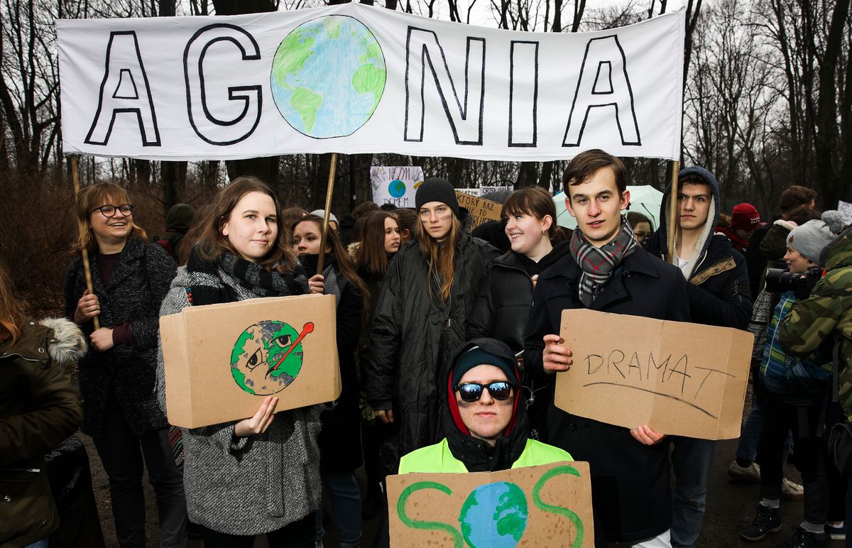 Młodzieżowy Strajk Klimatyczny. Protesty w całej Polsce, uczniowie wyszli na ulice