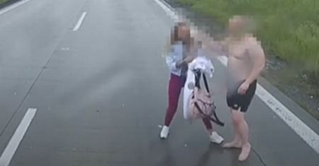 Nagrali parę z bmw. To zrobili na środku autostrady A4