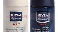 Dezodorant NIVEA Dry zapobiega nadmiernemu poceniu i delikatnie pielęgnuje skórę. Stanowi skuteczną 24-godzinną ochronę, zapewnia przyjemnie suchą skórę. Nie zawiera alkoholu.