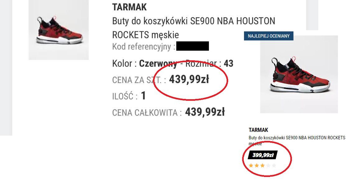 Pan Marek kupił buty w "elitarnej" przedsprzedaży. Gdy ta się skończyła, Decathlon obniżył cenę o 40 złotych