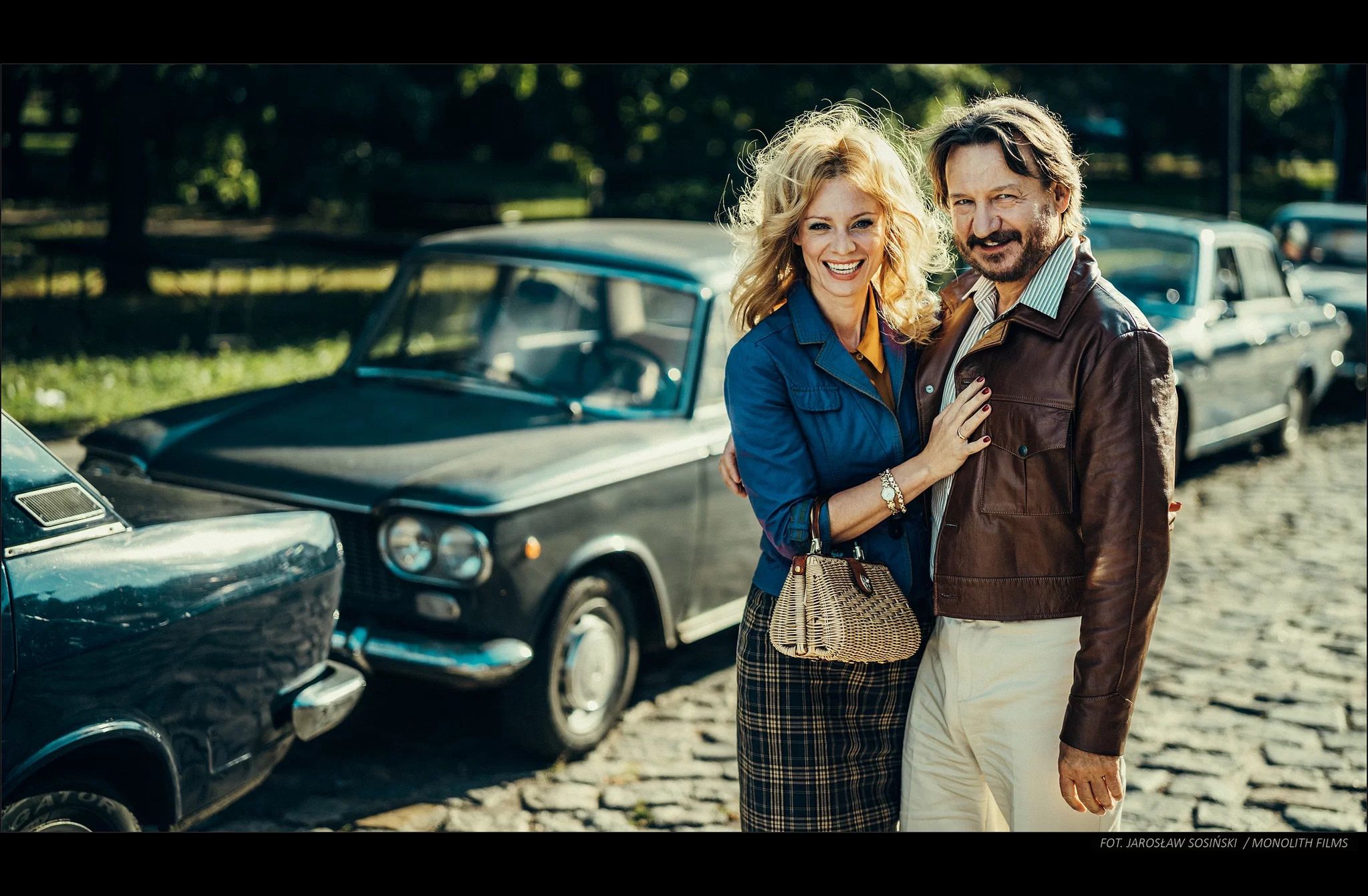 Magdalena Boczarska i Robert Więckiewicz na planie "Różyczki 2"