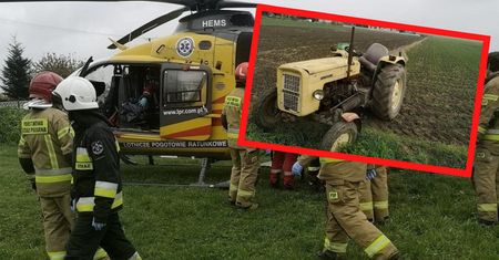 Wypadł z ciągnika wprost pod jego koła. 59-latek nie żyje