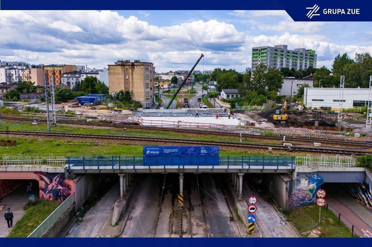 Trwa przebudowa wiaduktu w centrum Sosnowca