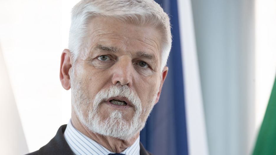 MILAN, ITALY - NOVEMBER 29: President of the Czech Republic Petr Pavel delivers a speech while attending the Italian-Czech Business Forum at Palazzo Regione Lombardia on November 29, 2023 in Milan, Italy. (Photo by Emanuele Cremaschi/Getty Images)