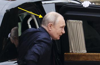Niemiecki fryzjer spojrzał na głowę Putina. "Coś poszło nie tak"
