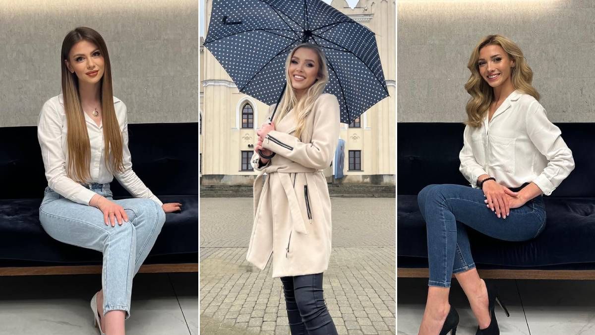 Półfinalistki konkursu Miss Polski 2023 z Lublina (od lewej): Marlena Rokicka, Aleksandra Rudzka, Karolina Gorbaniuk