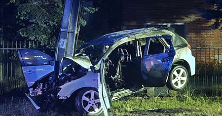 Pijany 16-latek miał wypadek. Auto pożyczył od brata