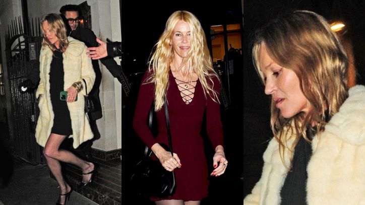 Kate Moss i Claudia Schiffer balangują w Paryżu