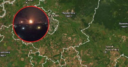 Atak na rosyjską rafinerię. Pojawiły się nagrania