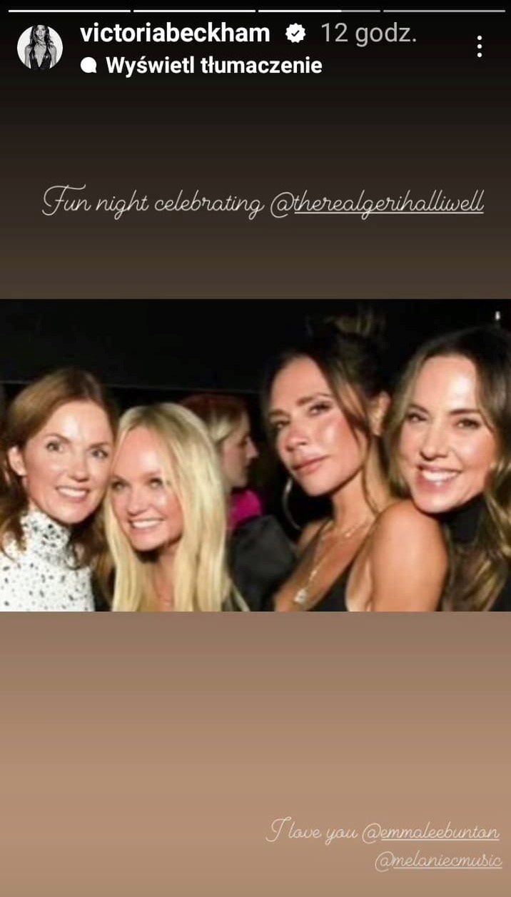 Spice Girls i ich "mały reunion" podczas 50. urodzin Geri