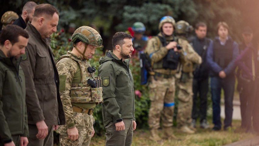 zełenski w Iziumie