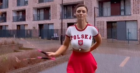 "Miss Euro" trenuje przed najważniejszym meczem. Trudno oderwać wzrok