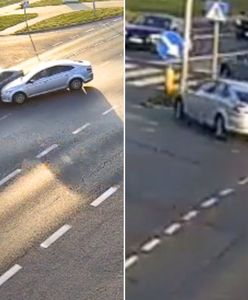 Miała czerwone światło. Moment groźnego wypadku w Legnicy