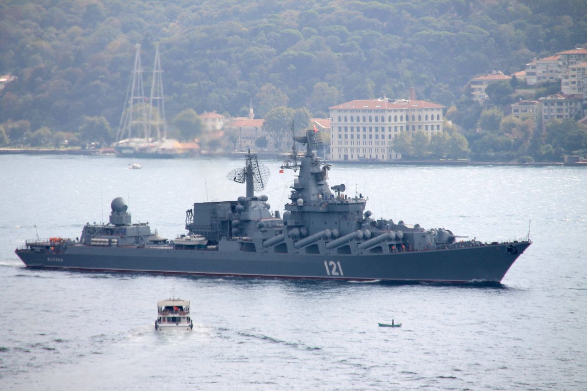 Wojna w Ukrainie. Na zniszczonym krążowniku "Moskwa" mogą być głowice nuklearne 