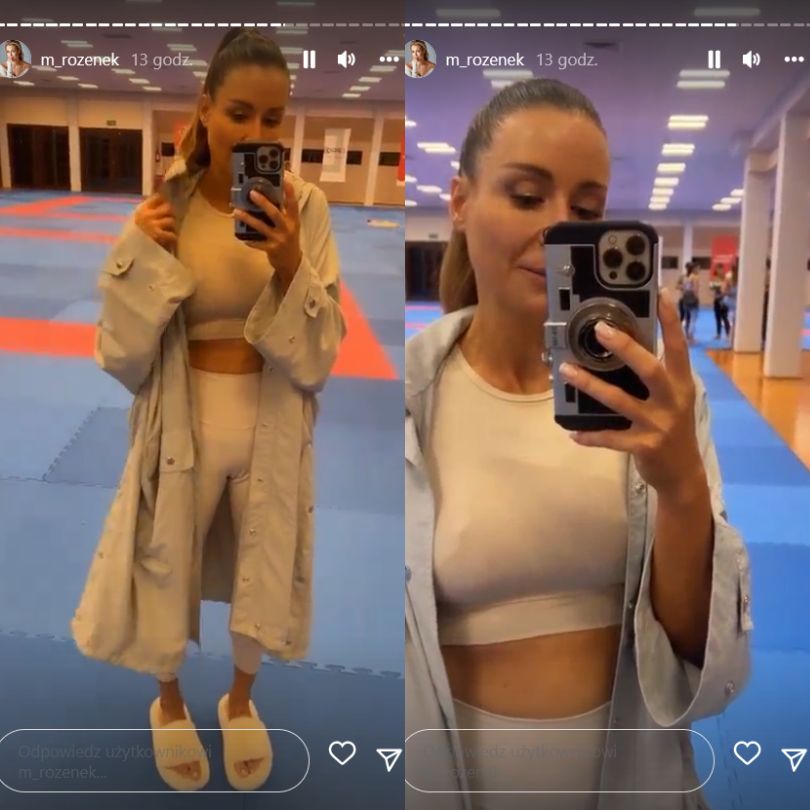 Małgorzata Rozenek trenuje na obozie Anny Lewandowskiej