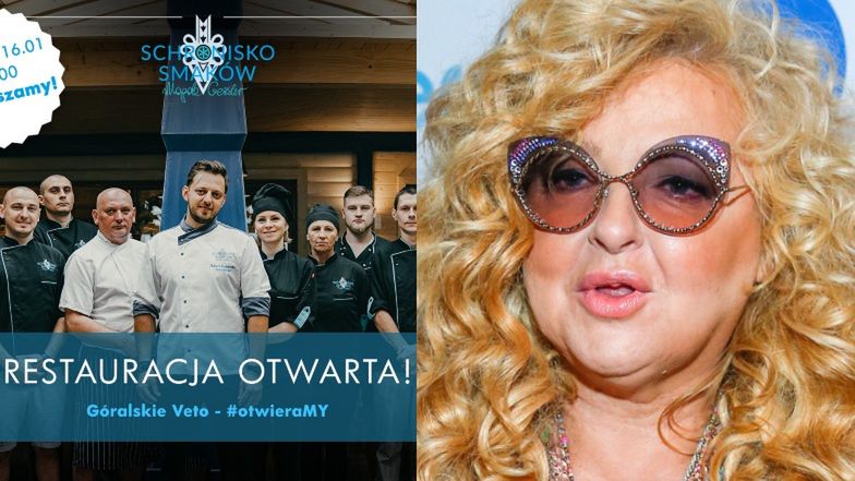 Restauracja Magdy Gessler otwiera się pomimo obostrzeń