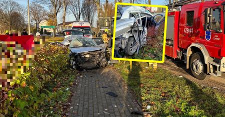 Zginął na miejscu. Auto zmiażdżone. Tragedia o poranku