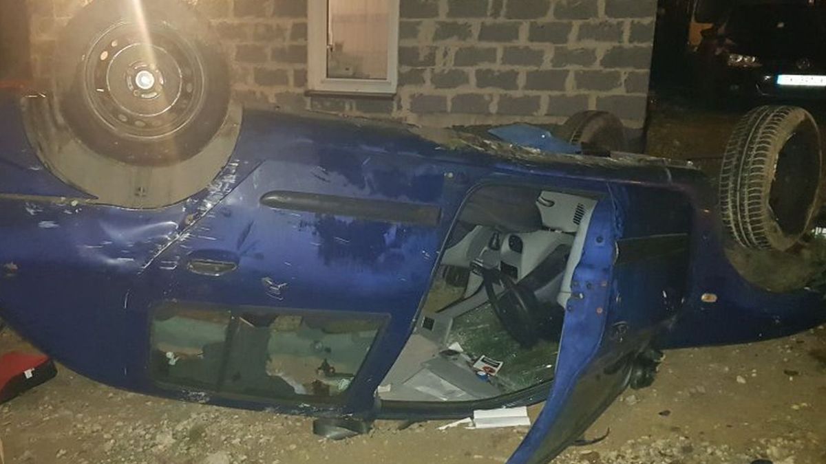 Pijany kierowca jechał z trzema córkami