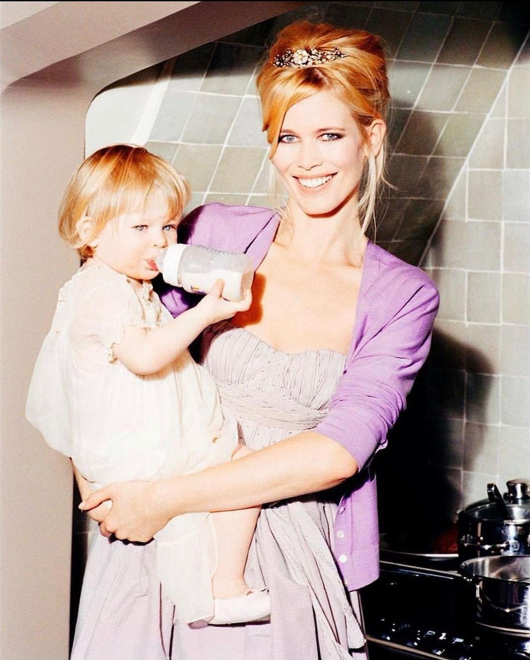 Claudia Schiffer z córką Clementine