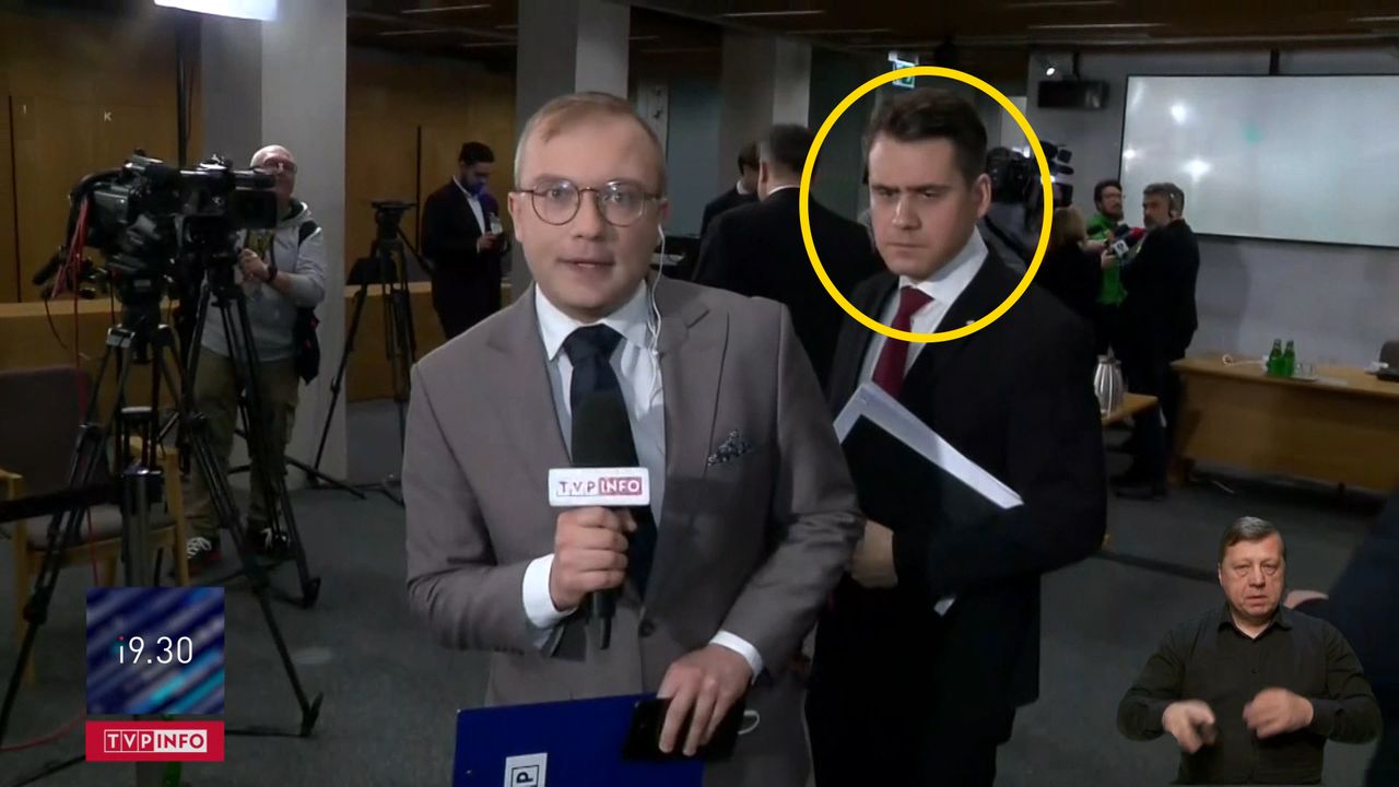 Polityk PiS aż się cofnął. Zwrócił uwagę reporterowi TVP na wizji