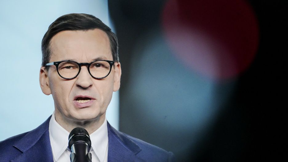 Konferencja prasowa pos?�w PiS
15.04.2025 Warszawa Konferencja prasowa z udzialem wiceprezesa PiS, posla Mateusza Morawieckiego fot Marysia Zawada/REPORTER
N/z: Mateusz Morawiecki
Marysia Zawada/REPORTER