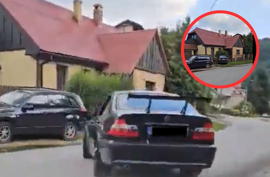 Kierowca BMW driftował na osiedlu. Nie zdążył wykręcić