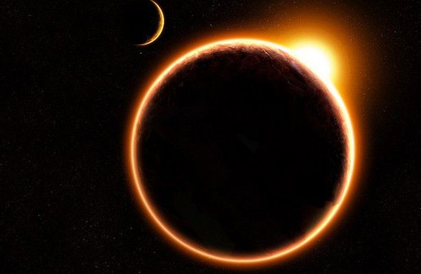 Obrączkowe zaćmienie Słońca online (fot.: NASA)