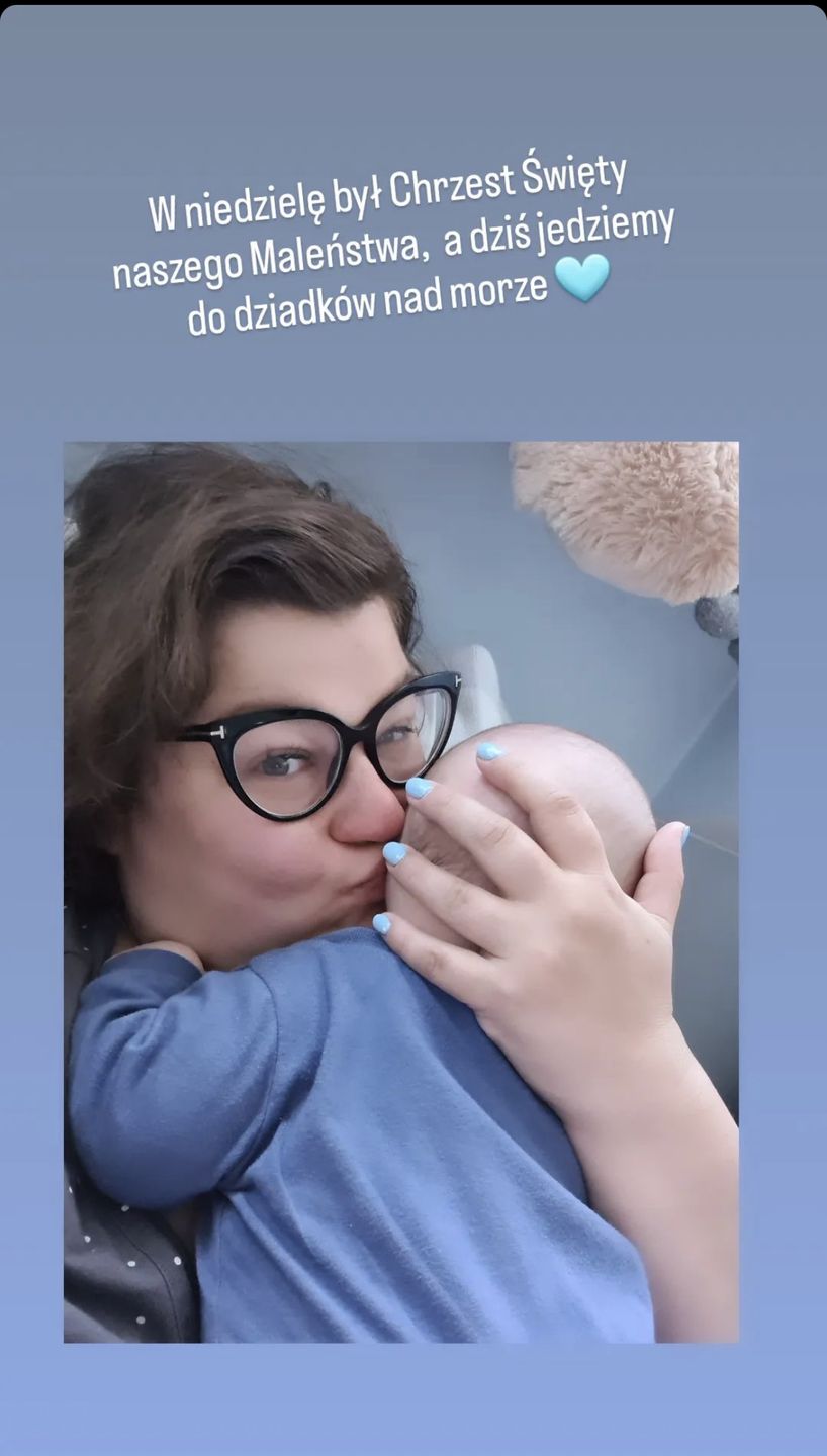 Dominika Gwit o chrzcie synka