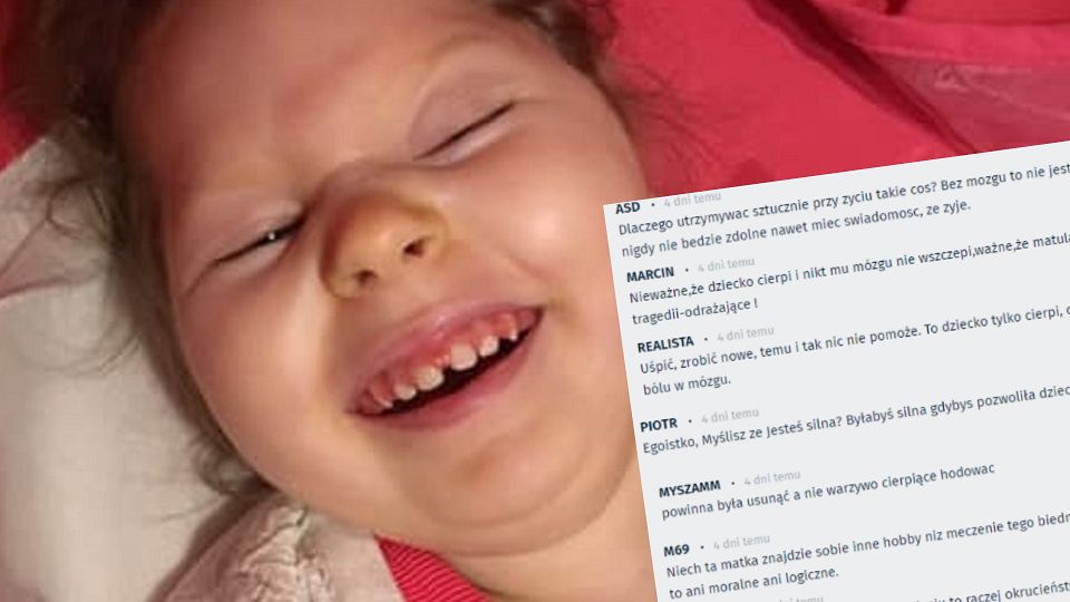 "Matka sadystka hoduje dziecko-roślinkę". Hejterzy w natarciu