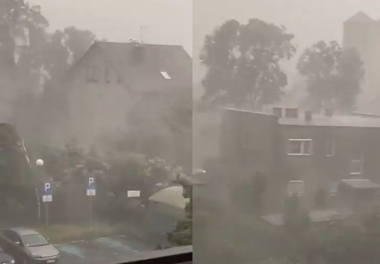 Załamanie pogody. Przerażające nagranie ze Śląska trafiło do sieci