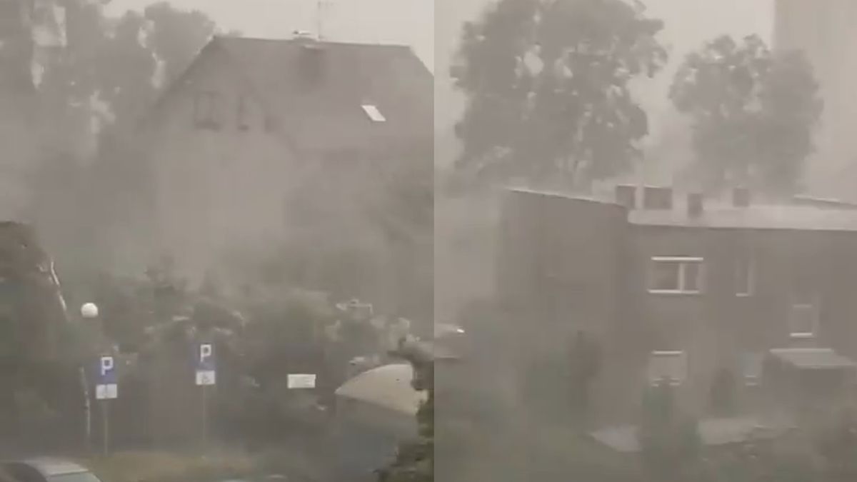 Ogromna ulewa, silny wiatr - to efekt przejścia superkomórki burzowej