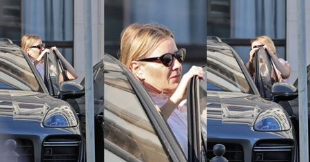 Małgorzata Kożuchowska POJEDYNKUJE SIĘ z drzwiami luksusowego Porsche za 500 tys. zł (ZDJĘCIA)