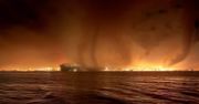 Ogniste tornado przeszło nad jeziorem. Wyglądało to jak scena z filmu katastroficznego