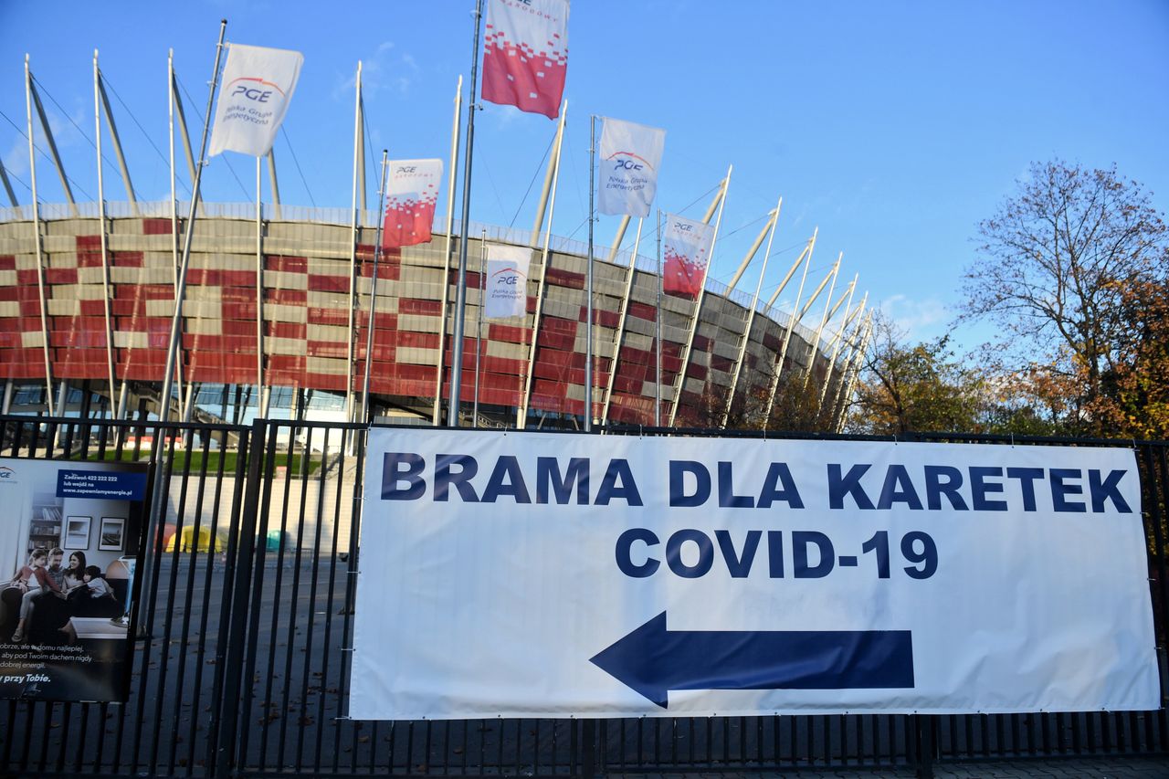 Koronawirus. Polska. Stadion Narodowy szpitalem tymczasowym